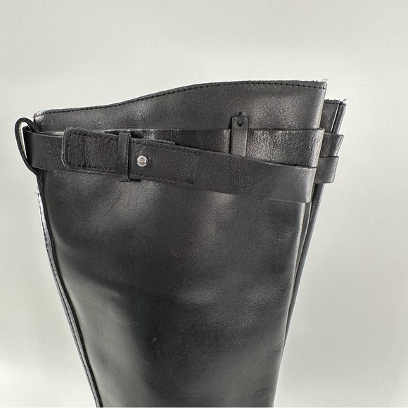 Franco sarto knee high wide calf boots size 6.5 37 L-Canary black leather riding - Picture 4 of 13